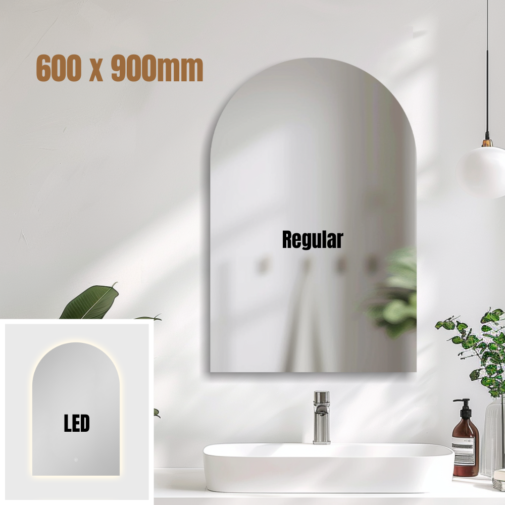 Mirror Arch Frameless 600X900mm